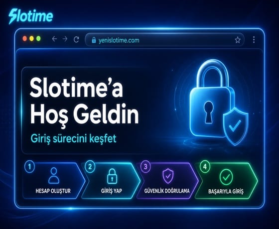 Slotime Giriş Rehberi Adımlar Görseli